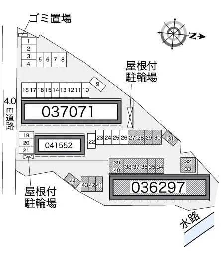 ★手数料０円★総社市中原　月極駐車場（LP）